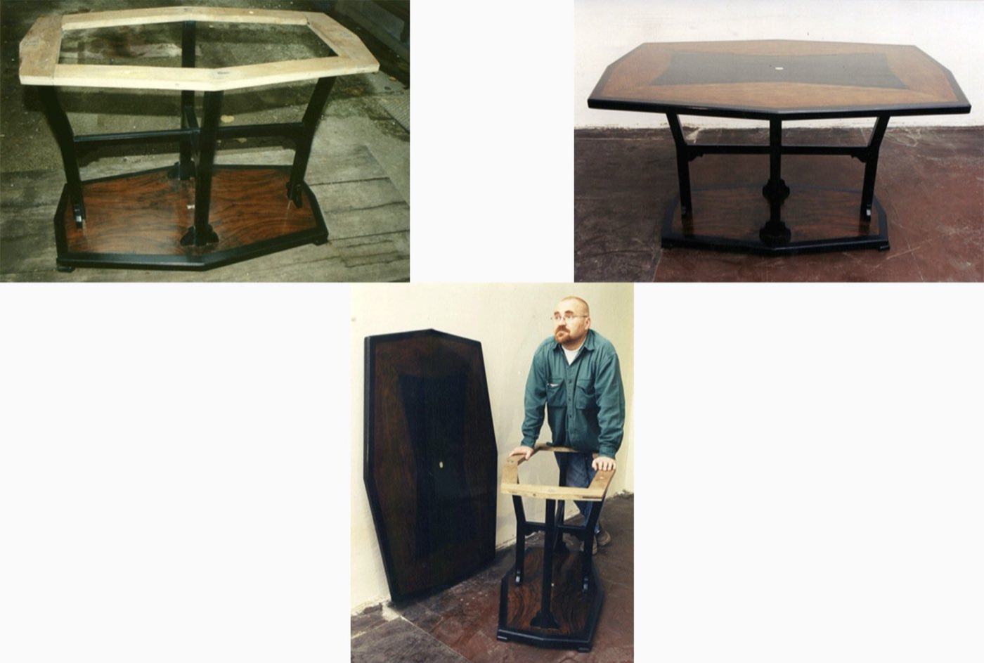 Jídelní stůl vlastního designu Michala Řičici